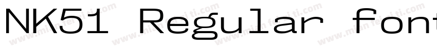 NK51 Regular font字体转换